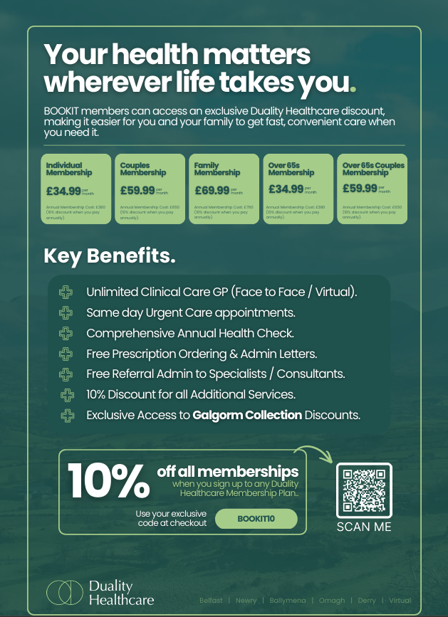 10% Discount off Duality Healthcare Membership Plans
